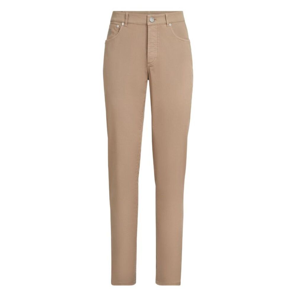 Brunello Cucinelli Men Cotton Slim Trousers
